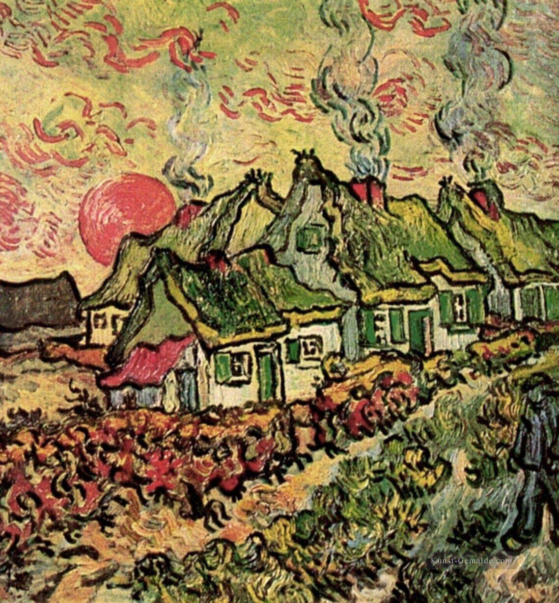 Cottages Reminiscence des Nordens Vincent van Gogh Ölgemälde